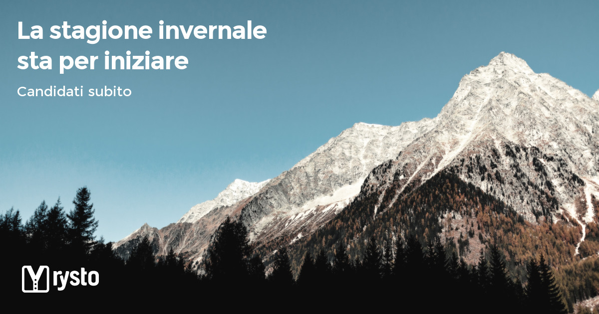 Offerte di lavoro per la stagione invernale